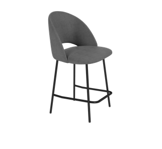 Полубарный стул SHT-ST34 / SHT-S29P-1 (платиново-серый/черный муар) в Шахтах