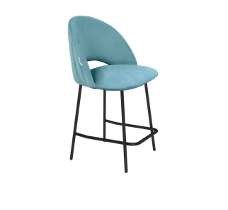Полубарный стул SHT-ST34-1 / SHT-S29P-1 (голубая пастель/черный муар) в Шахтах