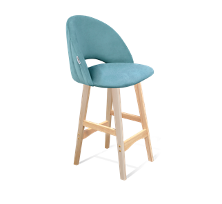 Полубарный стул SHT-ST34-1 / SHT-S65-1 (голубая пастель/прозрачный лак) в Шахтах