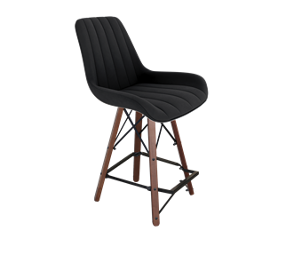 Полубарный стул SHT-ST37 / SHT-S80-1 (ночное затмение/темный орех/черный) в Шахтах