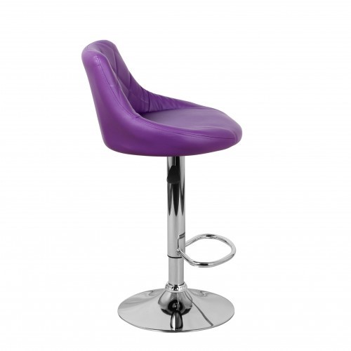 Барный стул Комфорт с мягкой спинкой WX-2396 экокожа фиолетовый в Шахтах - изображение 3