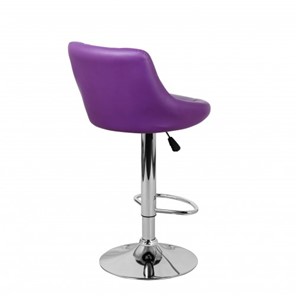 Барный стул Комфорт с мягкой спинкой WX-2396 экокожа фиолетовый в Шахтах - предосмотр 4