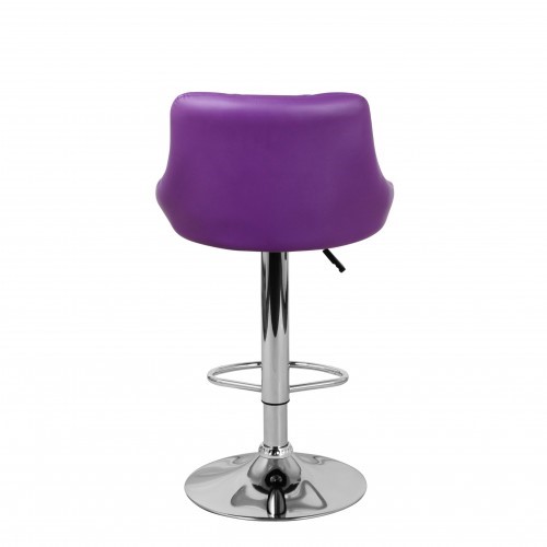 Барный стул Комфорт с мягкой спинкой WX-2396 экокожа фиолетовый в Шахтах - изображение 5