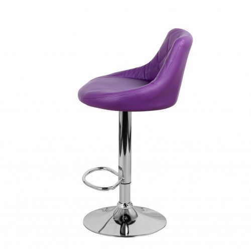Барный стул Комфорт с мягкой спинкой WX-2396 экокожа фиолетовый в Новочеркасске - изображение 7