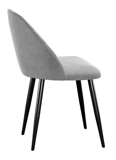 Обеденный стул 302, микровелюр B22 grey, ножки черные в Шахтах - изображение 2