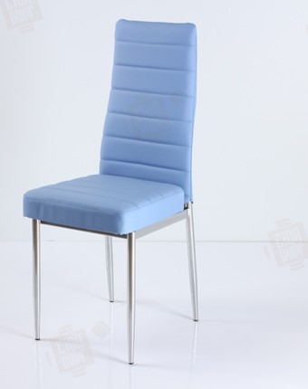 Кухонный стул В-1 хром люкс голубой в Шахтах - изображение