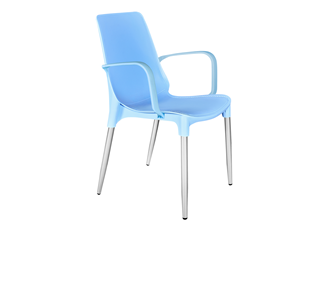 Обеденный стул SHT-ST76/S424-С (голубой/хром лак) в Таганроге