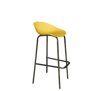 Барный стул SHT-ST19/S29 (желтый/черный муар/золотая патина) в Шахтах