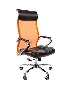 Кресло CHAIRMAN 700 сетка, цвет оранжевый в Шахтах