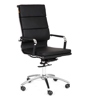 Офисное кресло CHAIRMAN 750 экокожа черная в Шахтах - изображение