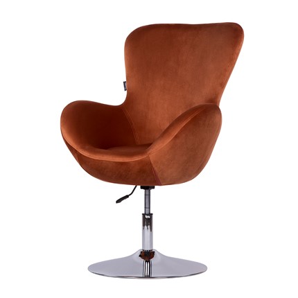 Кресло офисное Беннет-1, Микровелюр оранжевый в Шахтах - изображение