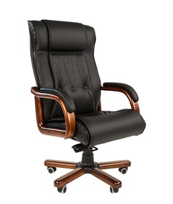 Компьютерное кресло CHAIRMAN 653 кожа черная в Шахтах - предосмотр