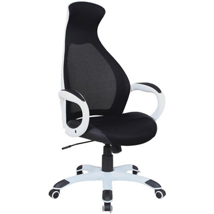 Компьютерное кресло Brabix Premium Genesis EX-517 (пластик белый, ткань/экокожа/сетка черная) 531573 в Шахтах - изображение