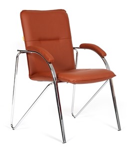 Кресло офисное CHAIRMAN 850 Экокожа Terra 111 коричневая в Шахтах - предосмотр