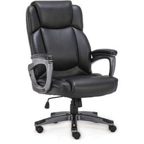 Компьютерное кресло Brabix Premium Favorite EX-577 (пружинный блок, рециклированная кожа, черное) 531934 в Шахтах