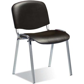 Офисный стул Iso Chrome кож.зам  PU-01 черный в Батайске - предосмотр