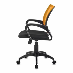 Кресло Brabix Fly MG-396 (с подлокотниками, сетка, оранжевое/черное) 532084 в Шахтах - предосмотр 3