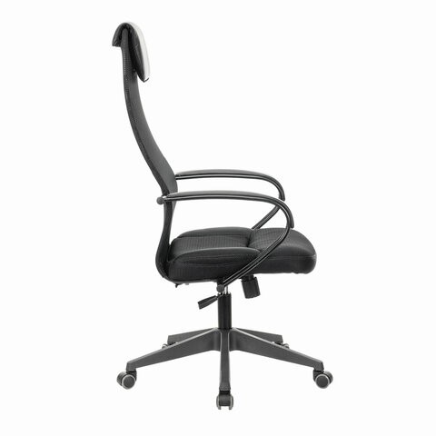 Офисное кресло Brabix Premium Stalker EX-608 PL (ткань-сетка/кожзам, черное) 532090 в Шахтах - изображение 2