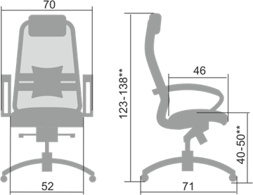 Компьютерное кресло Samurai S-1.04, серый в Шахтах - предосмотр 1