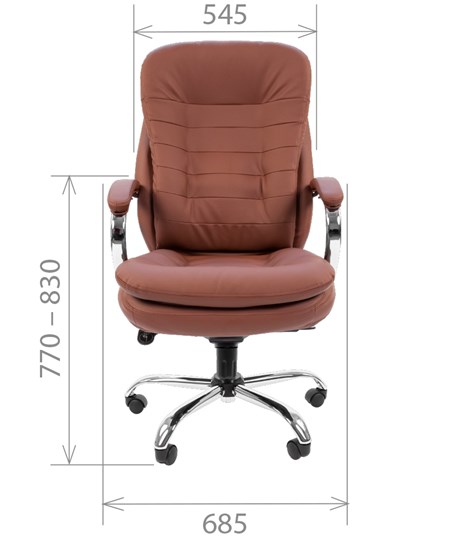 Кресло CHAIRMAN 795 экокожа, цвет коричневый в Шахтах - изображение 1
