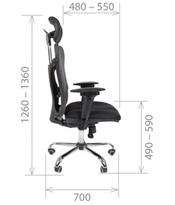 Кресло офисное CHAIRMAN 769, ткань TW 12, цвет черный в Шахтах - предосмотр 2