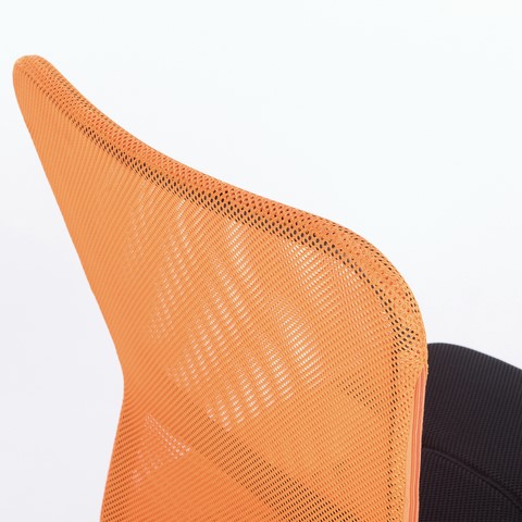 Компьютерное кресло Brabix Smart MG-313 (без подлокотников, комбинированное, черное/оранжевое) 531844 в Шахтах - изображение 9