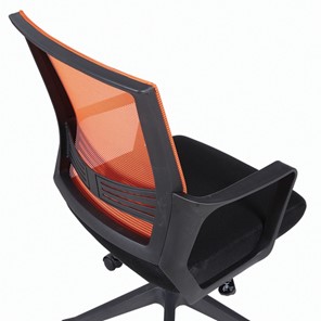 Кресло офисное Brabix Balance MG-320 (с подлокотниками, комбинированное черное/оранжевое) 531832 в Шахтах - предосмотр 6