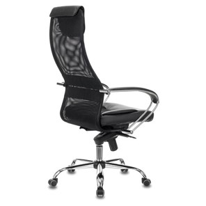 Офисное кресло Brabix Premium Stalker EX-609 PRO (хром, мультиблок, ткань-сетка/экокожа, черное) 532416 в Шахтах - предосмотр 2