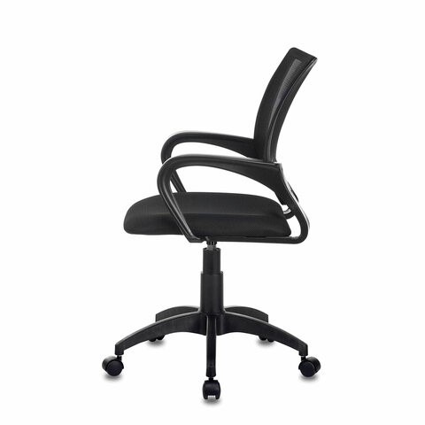 Офисное кресло Brabix Fly MG-396 (с подлокотниками, сетка, черное) 532083 в Шахтах - изображение 3
