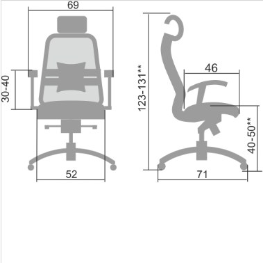 Кресло офисное Samurai S-3.04, черный плюс в Шахтах - изображение 4