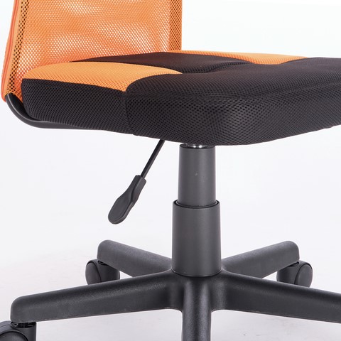 Компьютерное кресло Brabix Smart MG-313 (без подлокотников, комбинированное, черное/оранжевое) 531844 в Шахтах - изображение 7