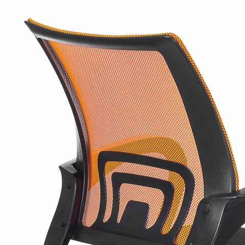 Кресло Brabix Fly MG-396 (с подлокотниками, сетка, оранжевое/черное) 532084 в Шахтах - изображение 6