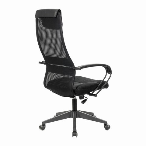 Офисное кресло Brabix Premium Stalker EX-608 PL (ткань-сетка/кожзам, черное) 532090 в Шахтах - изображение 3