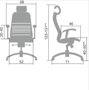 Офисное кресло Samurai K-3.04 черный в Шахтах - изображение 1