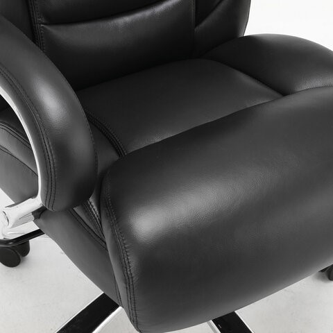 Кресло компьютерное Brabix Premium Pride HD-100 (натуральная кожа, черное) 531940 в Шахтах - изображение 5