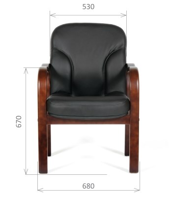 Кресло CHAIRMAN 658 Натуральная кожа черный в Таганроге - изображение 1