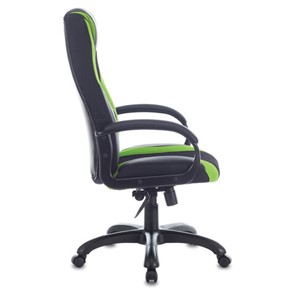 Компьютерное кресло Brabix Premium Rapid GM-102 (экокожа/ткань, черное/зеленое) 532419 в Шахтах - предосмотр 1