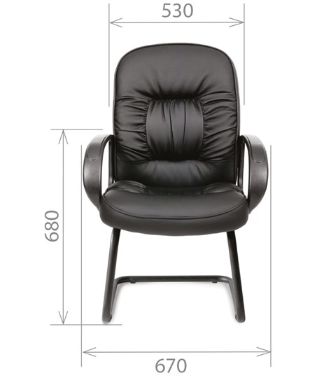 Офисное кресло CHAIRMAN 416V экокожа черная в Шахтах - изображение 1