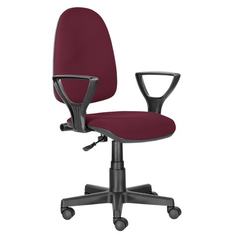 Офисное кресло Brabix Prestige Ergo MG-311 (регулируемая эргономичная спинка, ткань, бордовое) 532422 в Шахтах - изображение 2