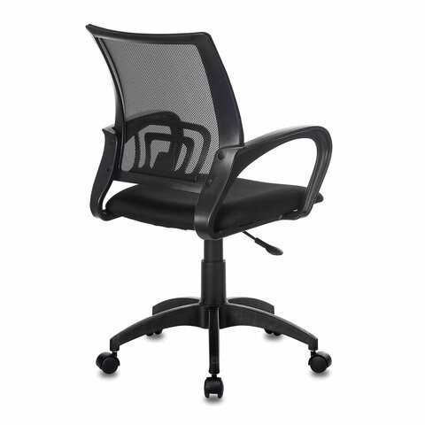 Офисное кресло Brabix Fly MG-396 (с подлокотниками, сетка, черное) 532083 в Шахтах - изображение 2