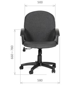 Офисное кресло CHAIRMAN 681 Ткань C-3 черное в Таганроге - предосмотр 1