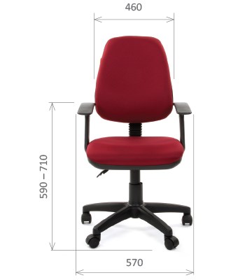 Кресло офисное CHAIRMAN 661 Ткань стандарт 15-11 красная в Шахтах - изображение 1