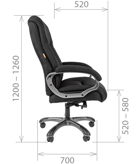 Офисное кресло CHAIRMAN 410 Акриловая ткань SX Серый в Шахтах - изображение 2