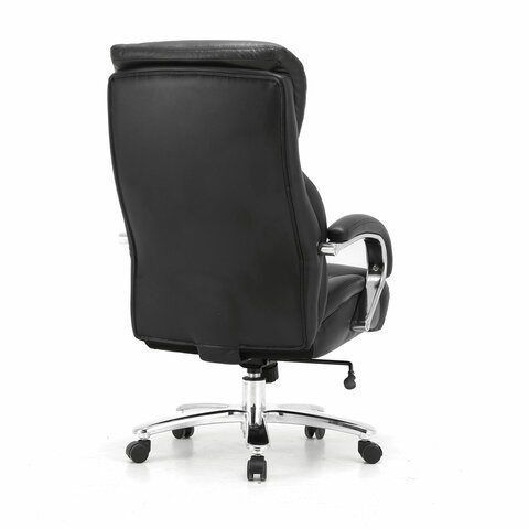 Кресло компьютерное Brabix Premium Pride HD-100 (натуральная кожа, черное) 531940 в Шахтах - изображение 2