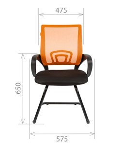 Офисное кресло CHAIRMAN 696V, цвет оранжевый в Шахтах - предосмотр 1