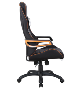 Кресло Brabix Techno Pro GM-003 (ткань, черное/серое, вставки оранжевые) в Шахтах - предосмотр 2