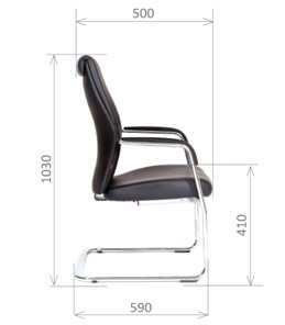 Офисное кресло CHAIRMAN Vista V Экокожа премиум черная в Таганроге - предосмотр 2