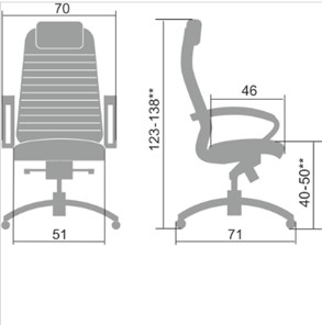 Офисное кресло Samurai KL-1.041 бежевый в Шахтах - предосмотр 1