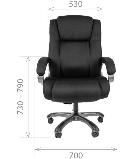 Офисное кресло CHAIRMAN 410 Акриловая ткань SX Серый в Шахтах - изображение 1