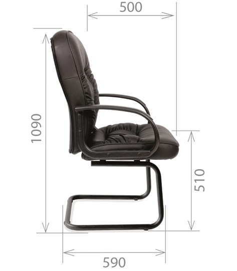 Офисное кресло CHAIRMAN 416V экокожа черная в Ростове-на-Дону - изображение 2